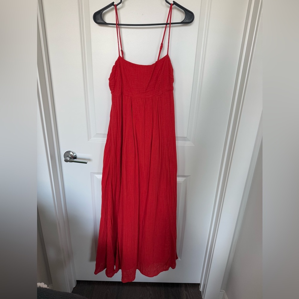 Abercrombie & Fitch Red Maxi Dress